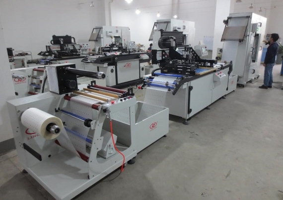 Mesin Roll to Roll Screen Printing untuk PVC, PET