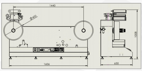 Penghitung label khusus untuk pemasangan printer laser 
